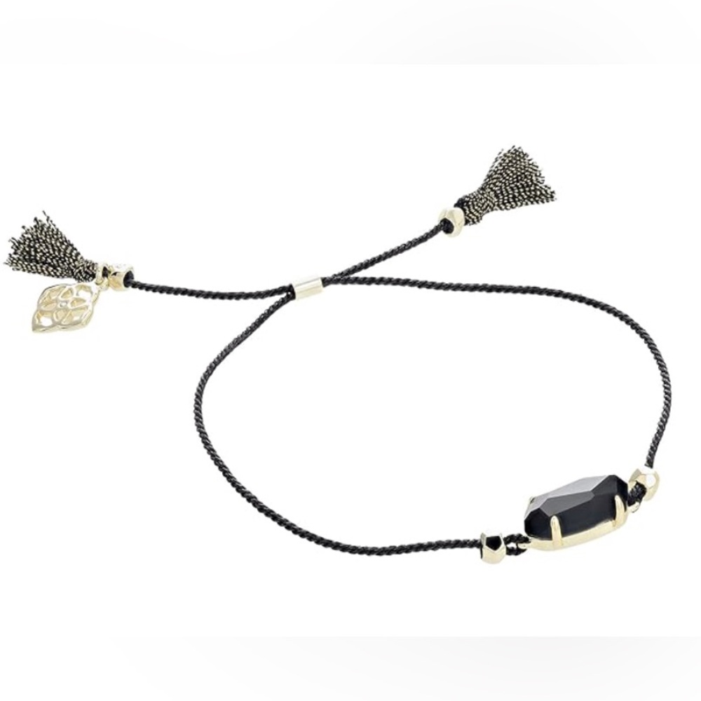 Kendra Scott Everlyne Friendship Bracelet Gold/Black One Size - Picture 3 of 11